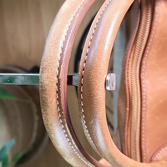 Long Champ Vintage Leather Trim Tote With COA - Picture 3 of 16